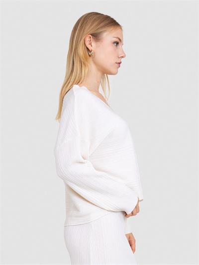 Свитер текстурированной вязки из смесовой шерсти KZK8272KEMIK