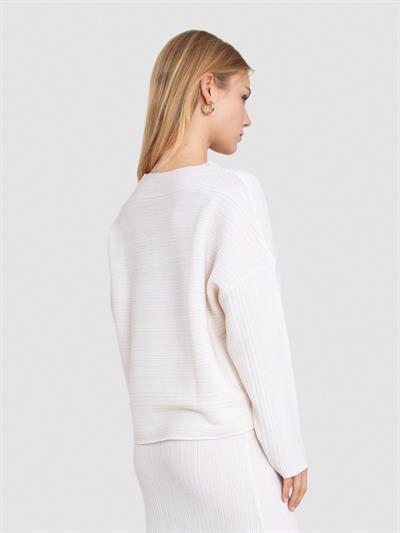 Свитер текстурированной вязки из смесовой шерсти KZK8272KEMIK