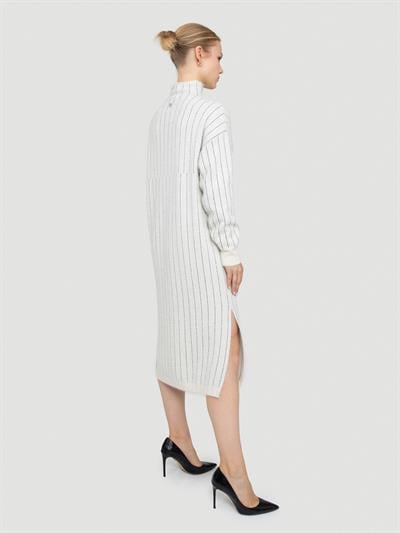 Платье из смесовой шерсти с матовым эффектом и металлизированной нитью ELB8354KEMIK