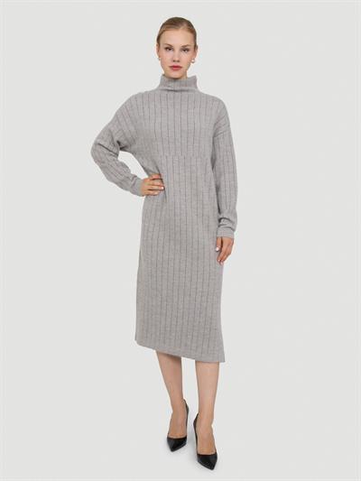 Платье из смесовой шерсти с матовым эффектом и металлизированной нитью ELB8354BEJ