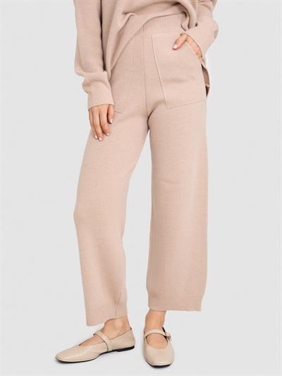 Расклешенные брюки из смеси шерсти и кашемира PNT6468BEJ