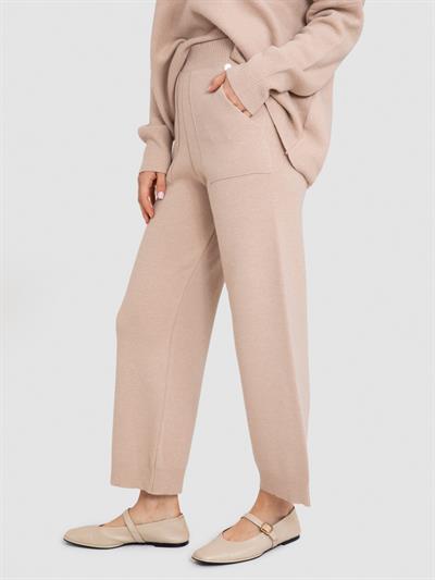 Расклешенные брюки из смеси шерсти и кашемира PNT6468BEJ