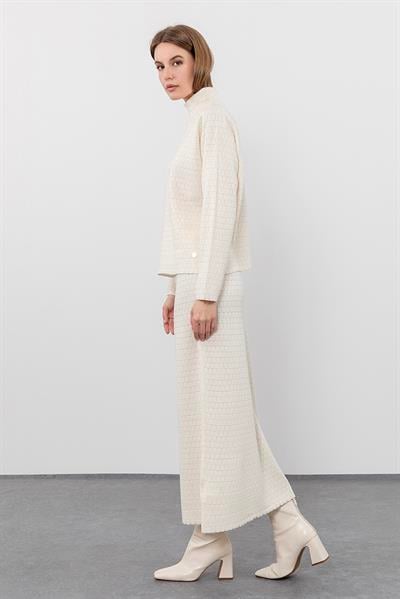 Шерстяной свитер с воротником-гольф