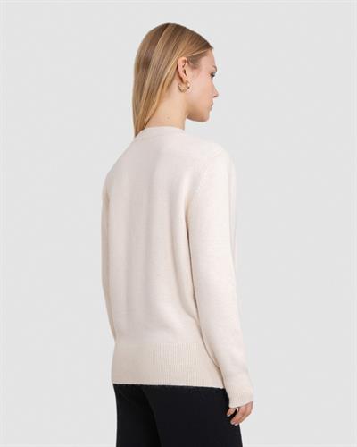 Свитер из ангоры с круглым вырезом KZK8708BEJ