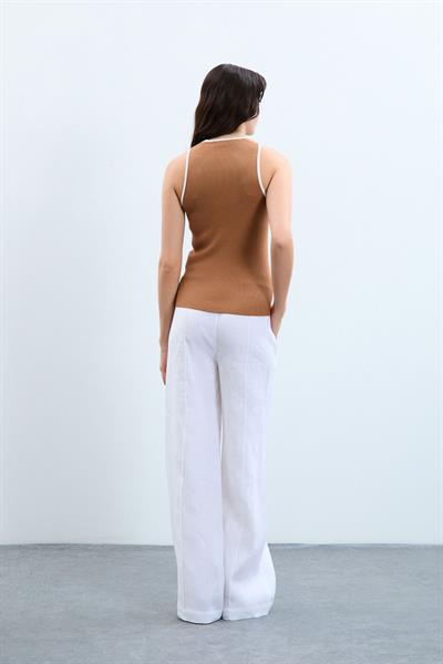 Женская спортсменка в рубчик контрастного цвета ATL9196CAMEL