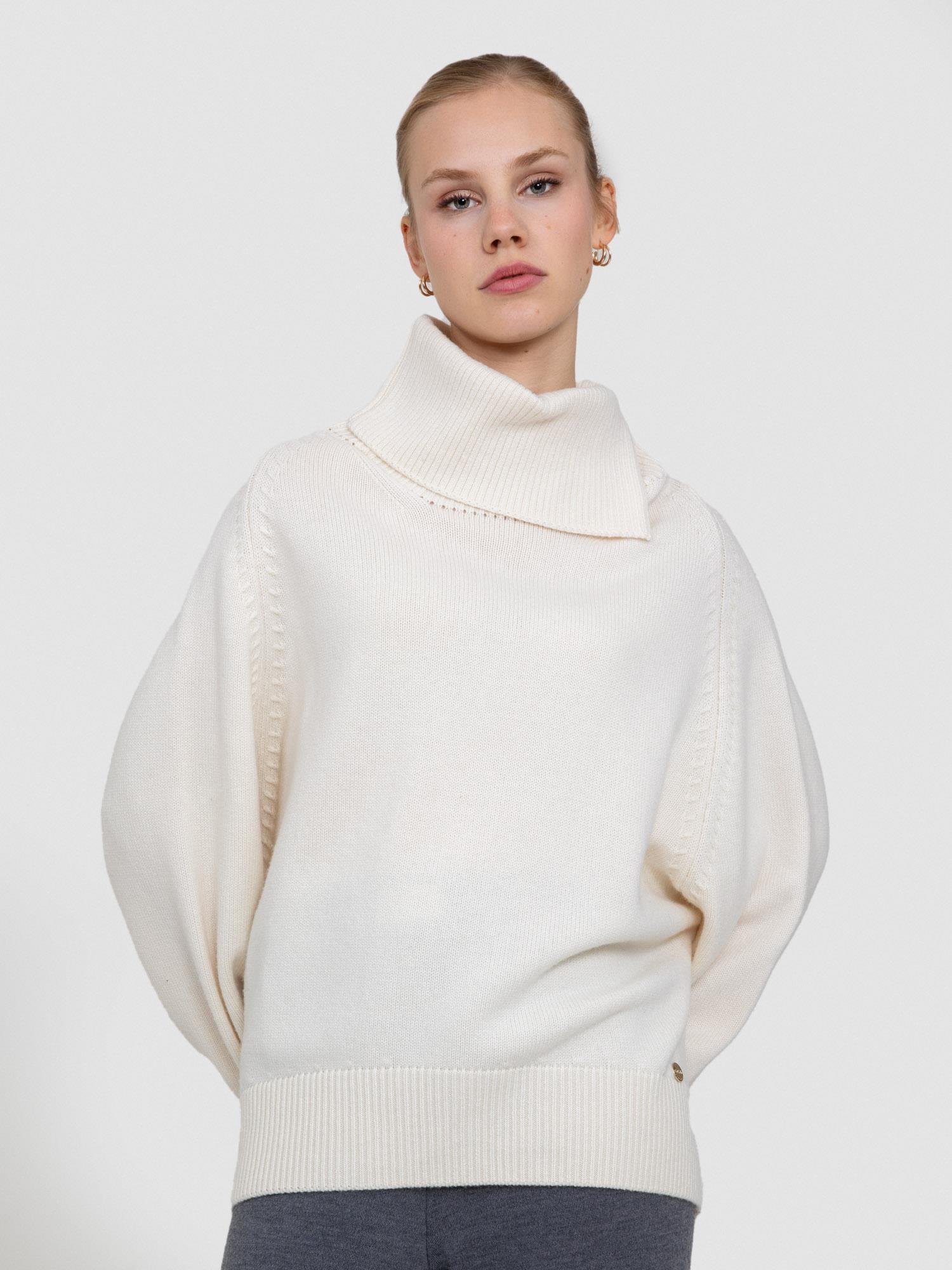 Wool and Cashmere Blend High Neck Sweater KZK8216KEMIK price