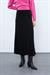 Cashmere and Wool Blend Midi Skirt with Ribbed Detail