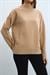 Cashmere and Wool Blend High Neck Sweater