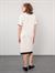 Organic Cotton Blend Textured Dress with Metallic Thread and Contrast Trim Detail