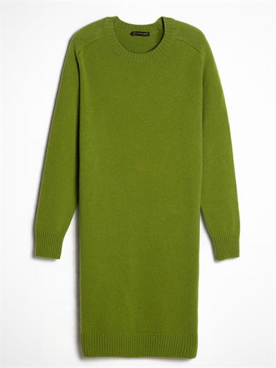 Wool and Cashmere Blend Round Neck Dress