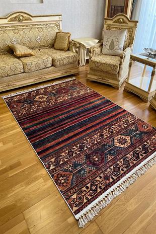 MOTTO HALIMotto Halı Dokuma Taban Yıkanabilir Kaymaz Taban Kilim Salon Halısı Mutfak Halısı Yolluk WST-OT-4053AOTNK-4053A-WST