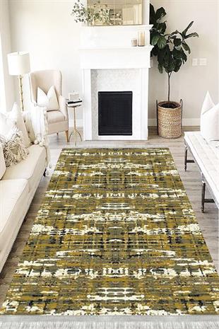 MOTTO HALIMotto Halı Modern Perla Soft Kaymaz Tabanlı Yıkanabilir Antibakteriyel Dijital Baskı Halı Yolluk PRL-MD-0028AMD--0028A--PRL