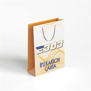 İpli Karton Çanta