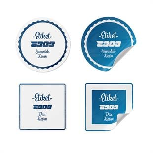 Sticker / Çıkartma Etiket 