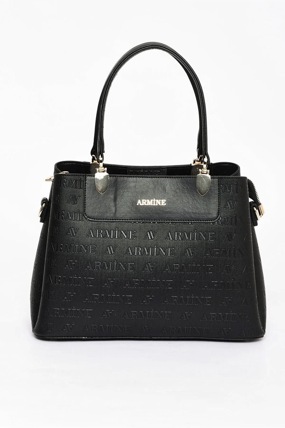 Armine 206 Bayan Çanta Siyah Lazer