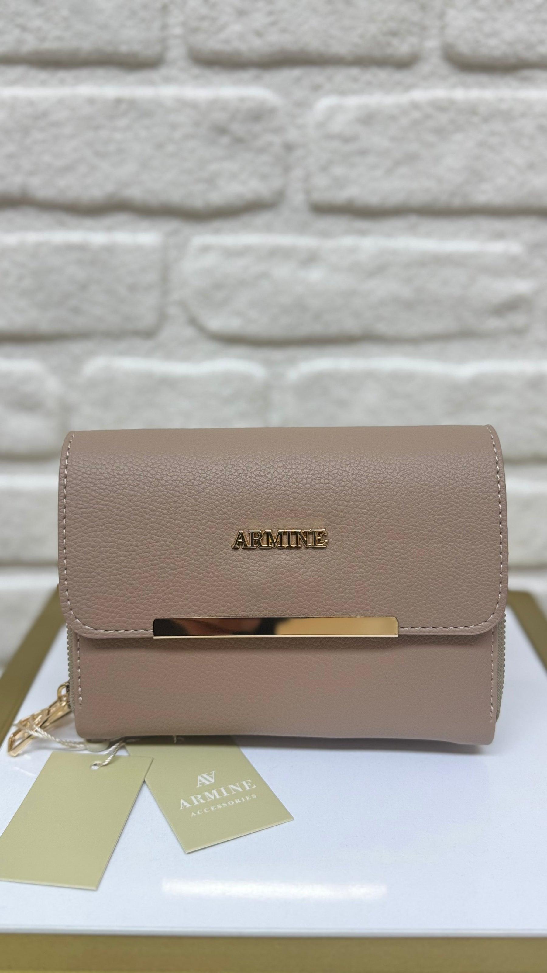 Armine 381 Renete Kadın Çapraz Çanta Vizon Pia