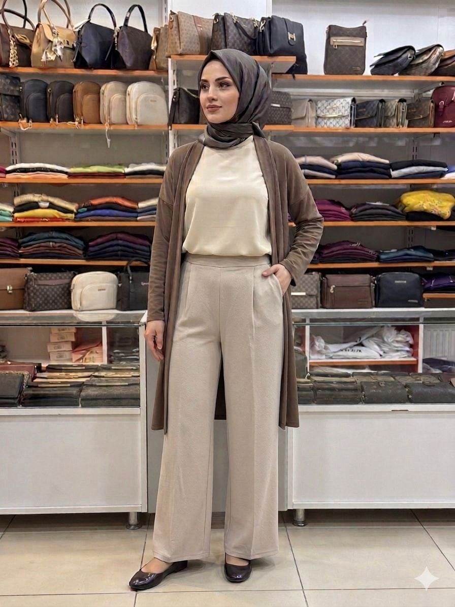 Armine TREND Bol Paça Pantolon Bej 26YTD228