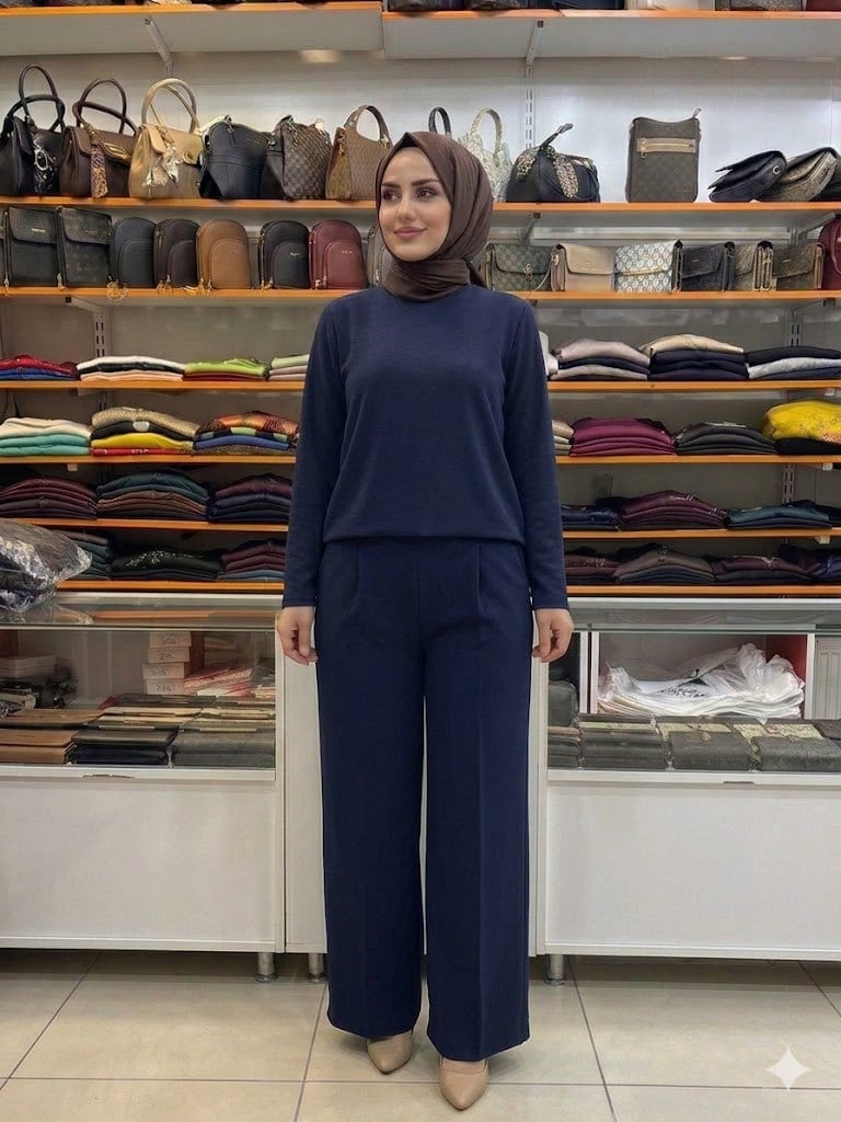 Armine TREND Bol Paça Pantolon Lacivert 26YTD228