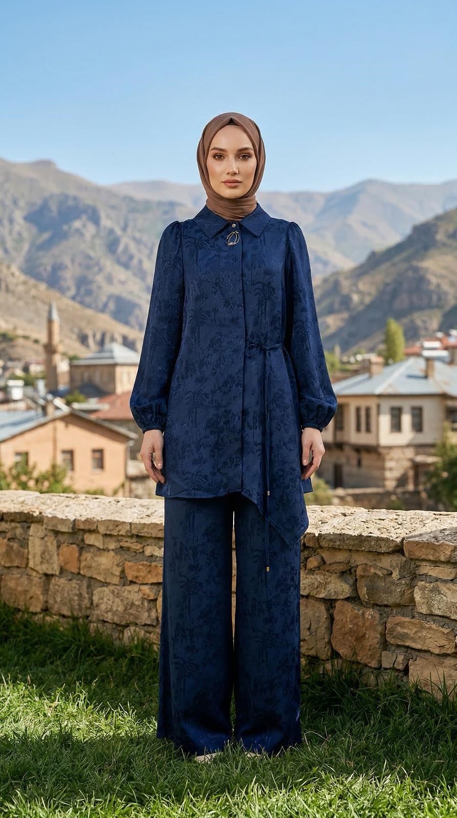 Armine TREND Jakarlı Takım Lacivert 26YT602