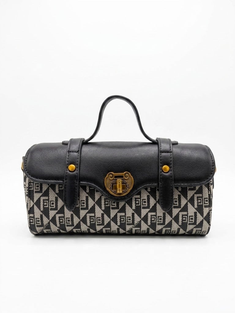 Levidor Monogram Desenli Siyah Omuz ve El Çantası 930958