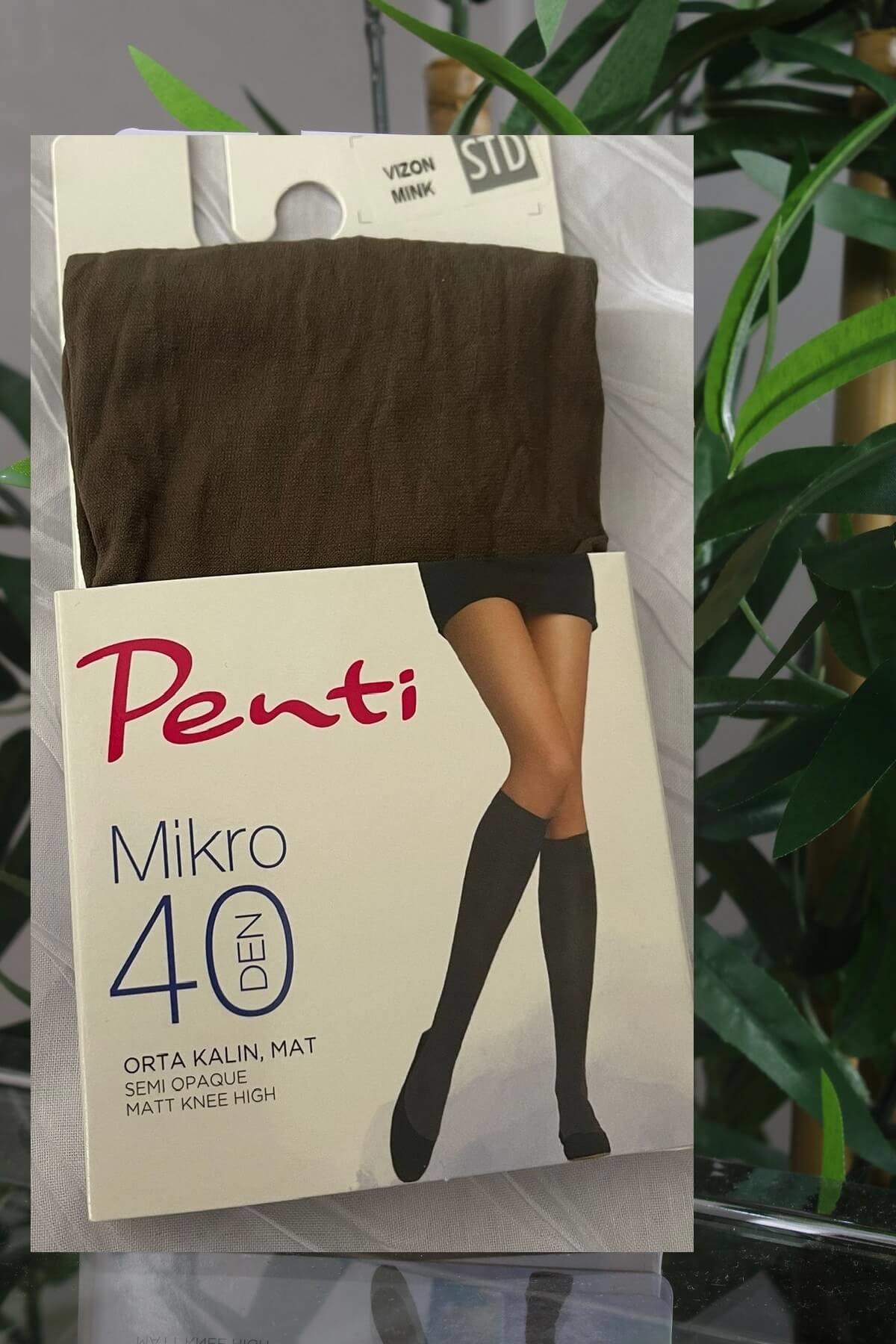 Penti Mikro 40 Dizaltı Çorap Vizon