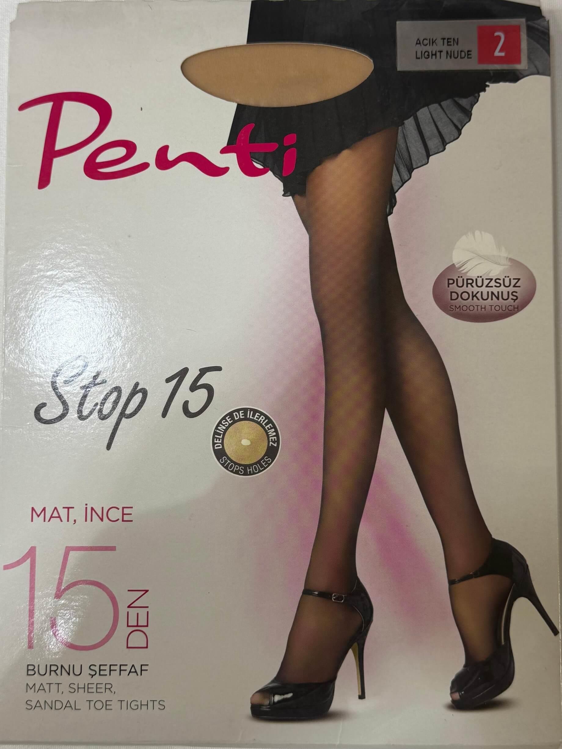 Penti Stop 15 Açık Ten Külotlu Çorap - Pentilicious