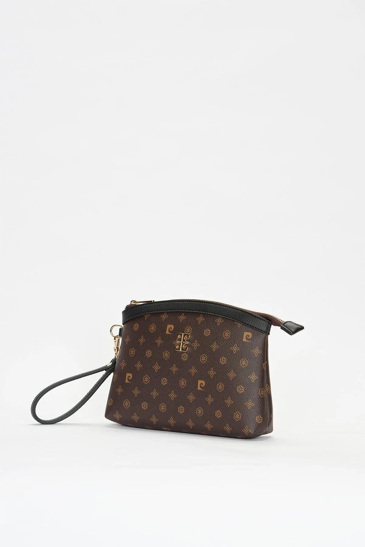 Pierre Cardin Fermuarlı Kadın Portföy Çanta 05PO22Y1547 Kahverengi