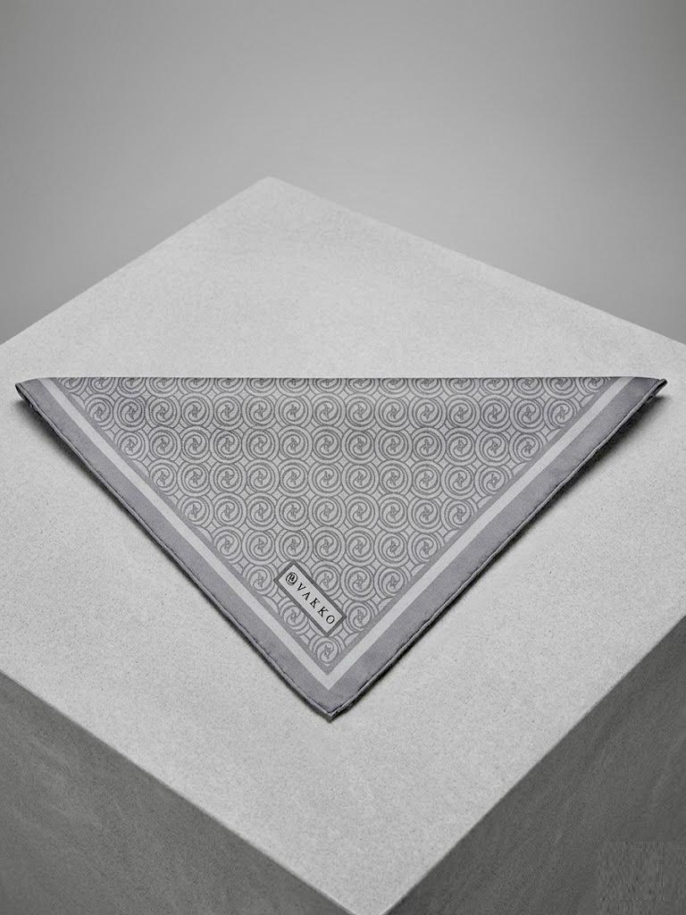 Vakko Tivil İpek Eşarp Gri