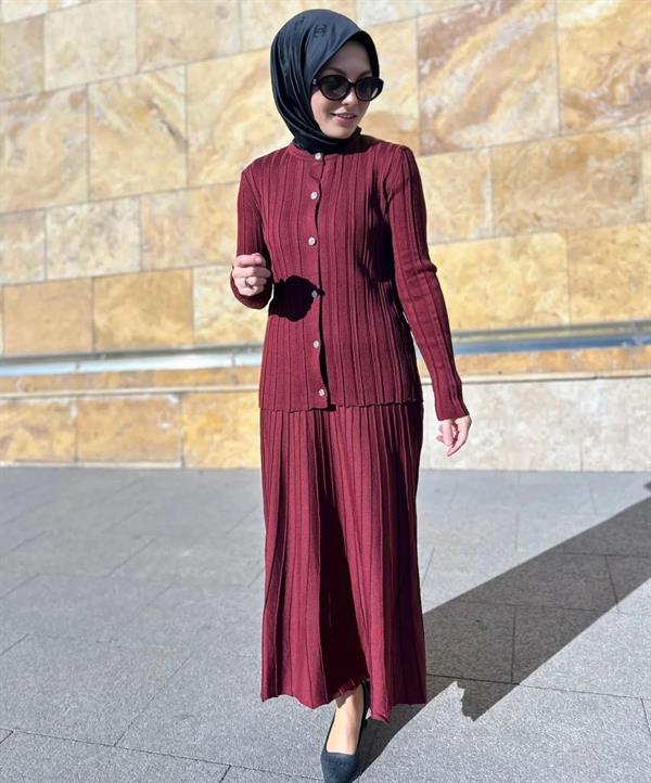 Armine TREND Etekli Triko Takım Bordo 24KTD600