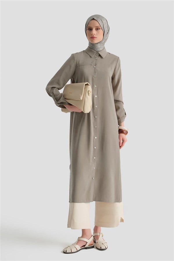 Armine Tunik Elbise Vizon AGTN1136
