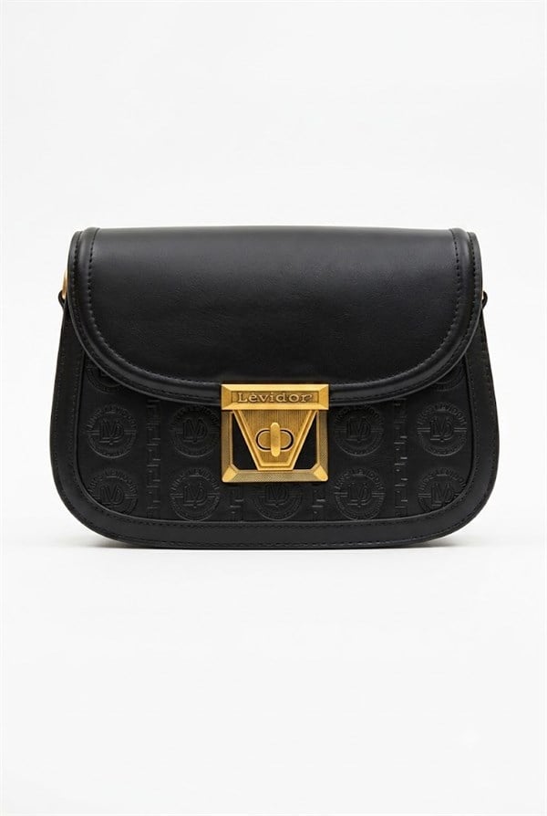 Levidor Monogram Baskılı Siyah Çanta 931020