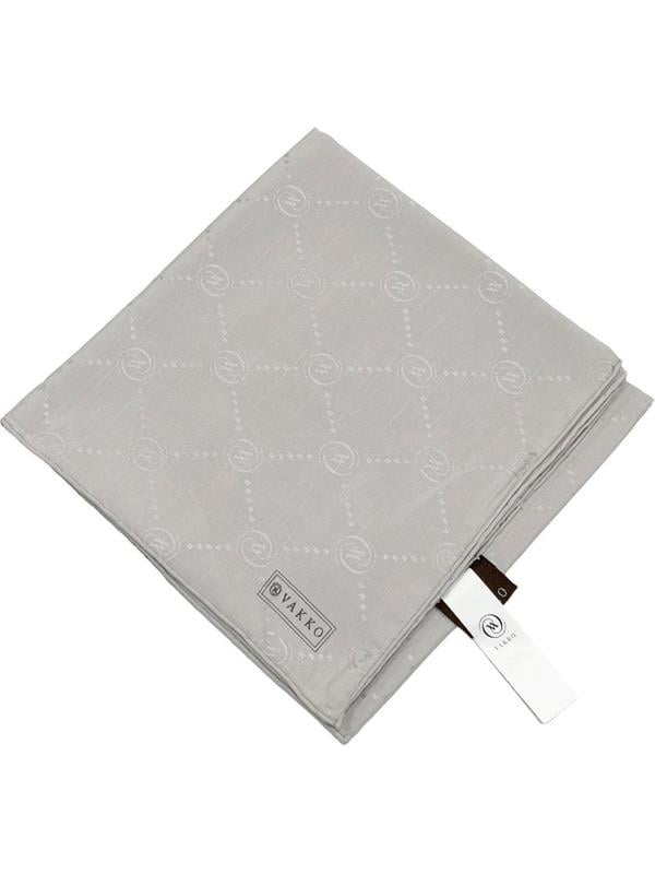 Vakko Pamuk İpek Eşarp Hologram Gri