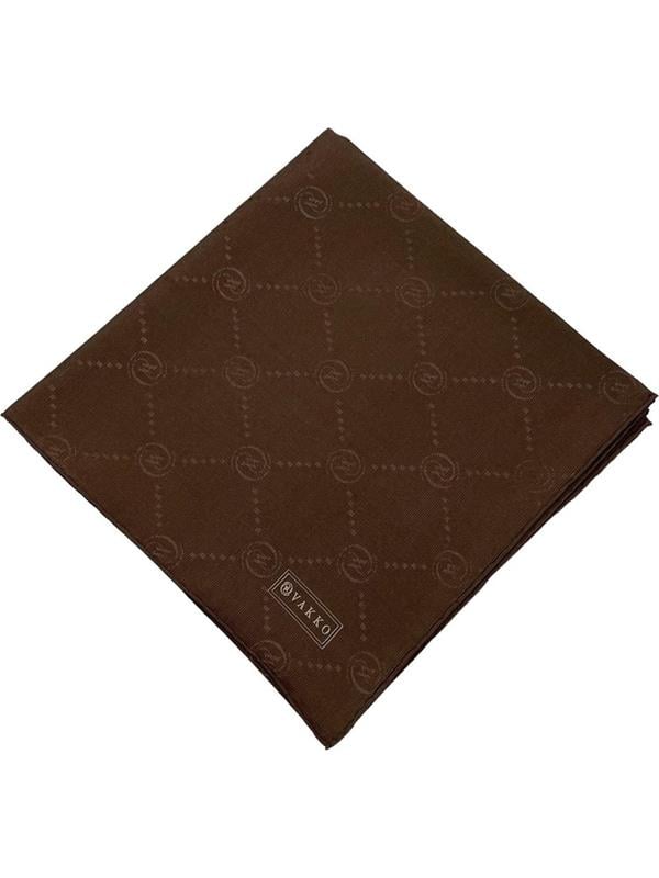 Vakko Pamuk İpek Eşarp Hologram Kahverengi