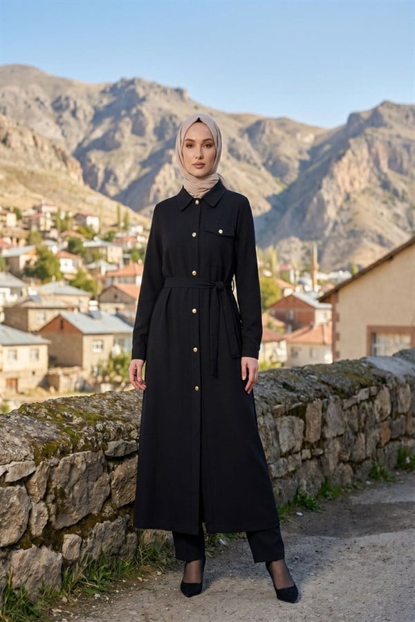ZÜHRE Çıt Çıt Kapama Giy Çık Siyah GÇ-0335