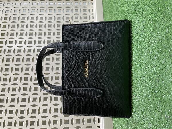 Armine 363 Bayan Çanta Siyah Croko