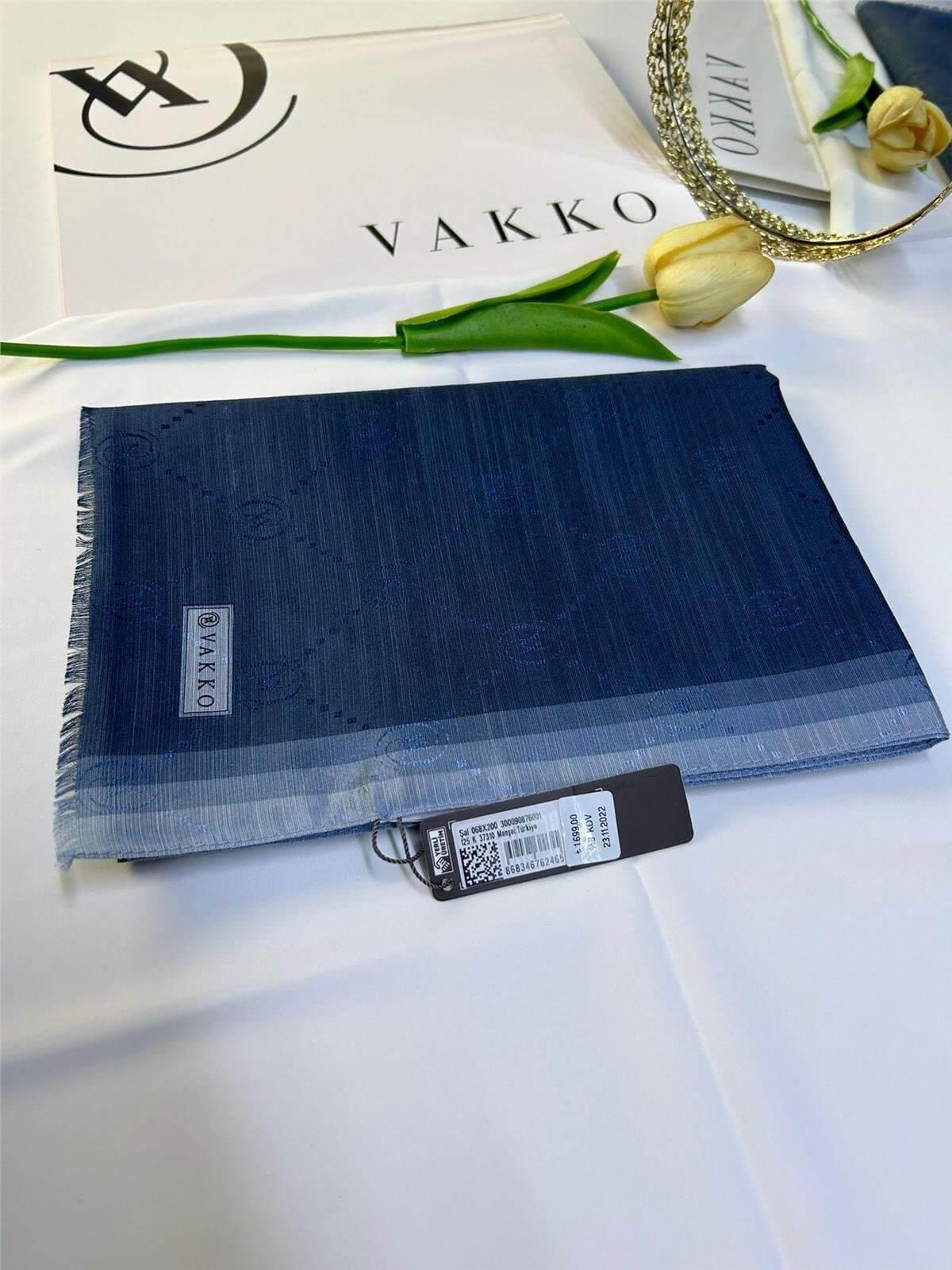 Vakko Hologram Yeni Sezon Şal Lacivert