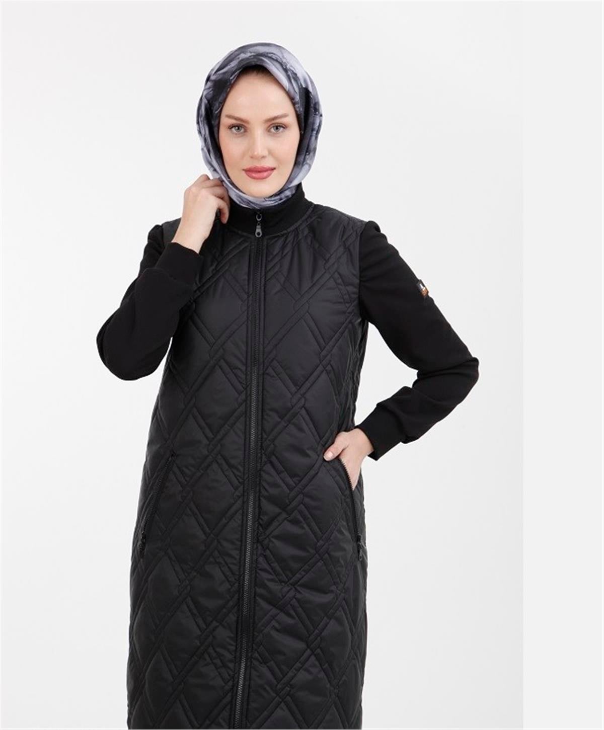 22KT503 Armine Trend Kapitone Kap Siyah