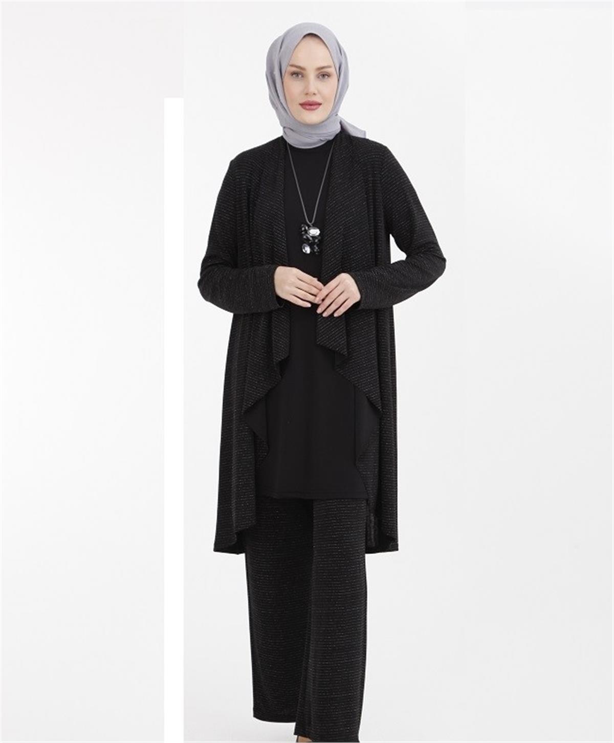 22KT616 Armine Bayan Takım Siyah