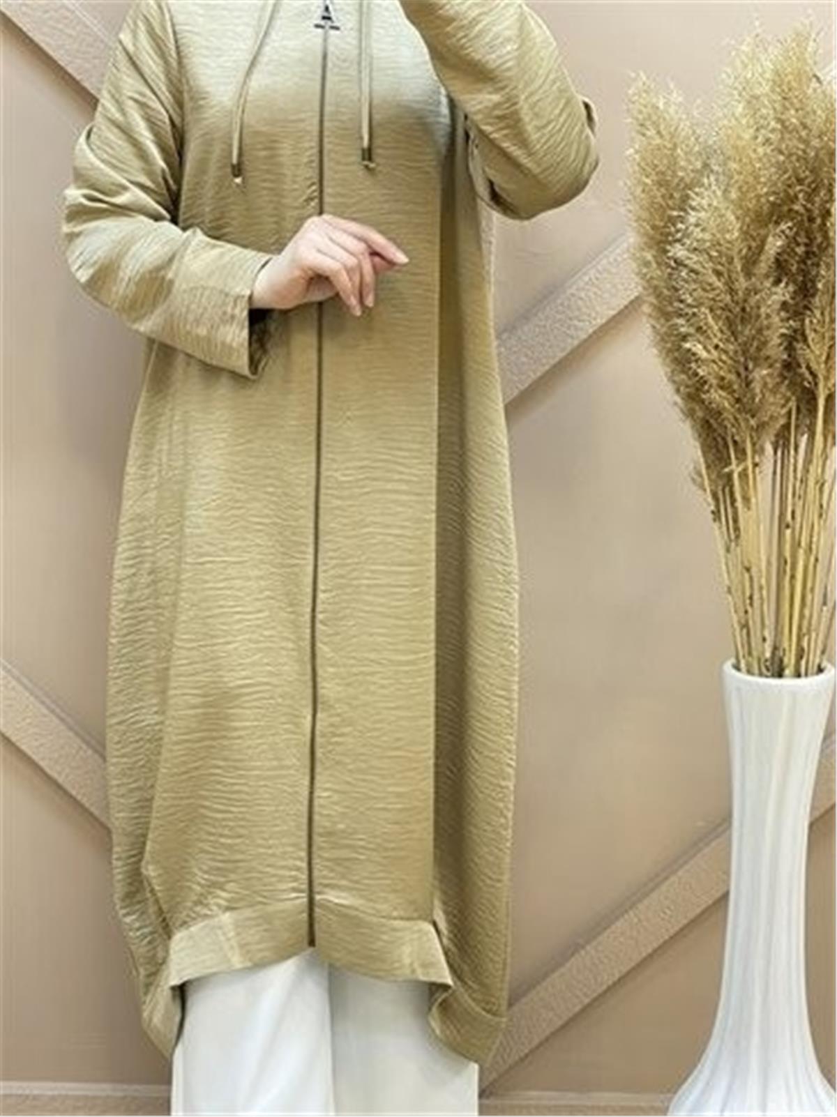 22Y7602 Armine Etek Ucu Bantlı Kap Camel