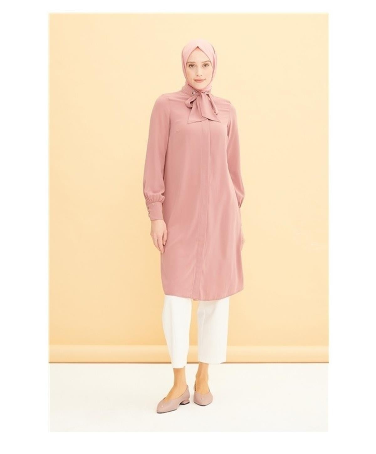 22YT468-1 Armine Trend Tunik Gül