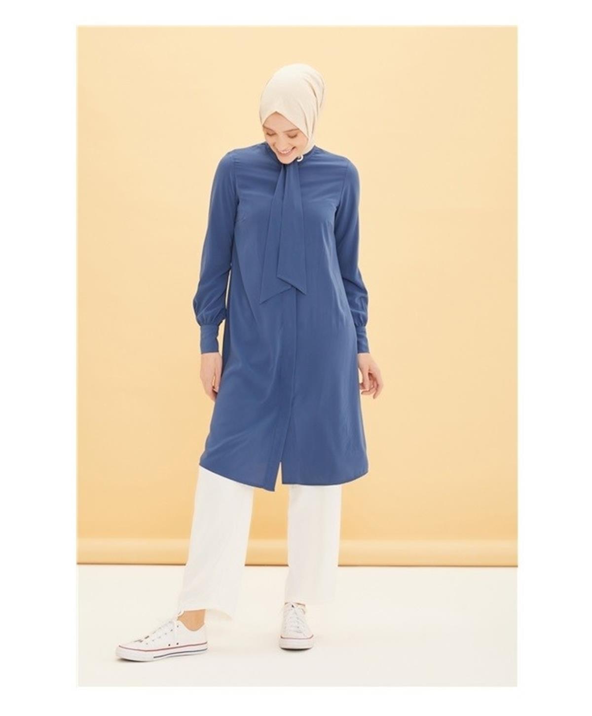 22YT468-1 Armine Trend Tunik Indıgo