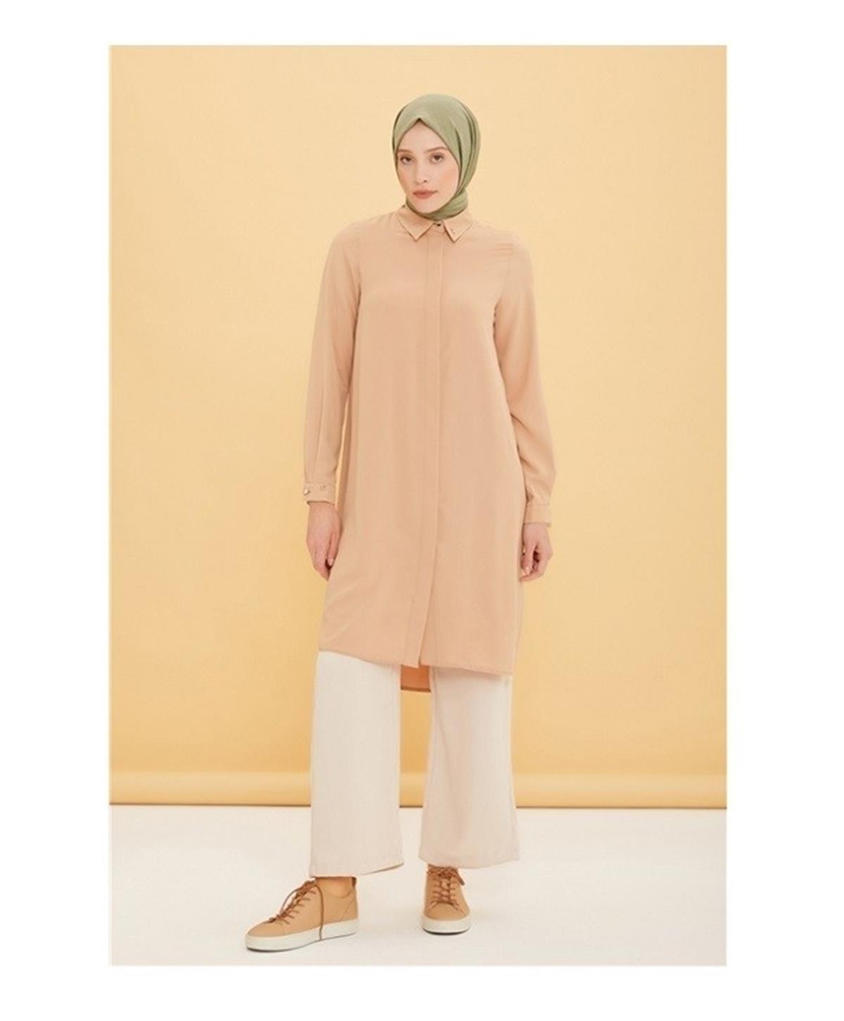 22YT490 Armine Yusufçuk Tunik Latte
