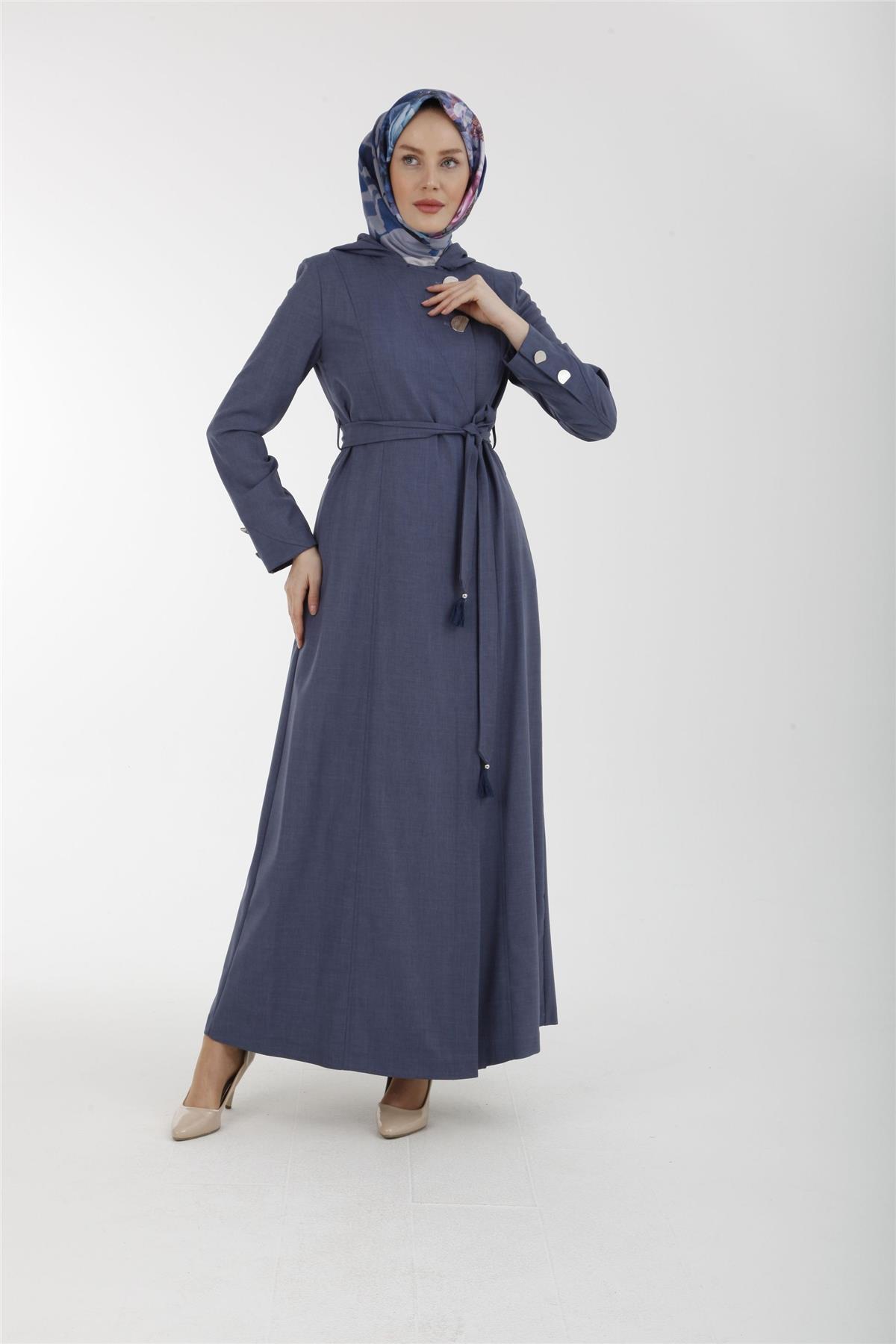 22YT805 Armine Trend Pardösü Lacivert