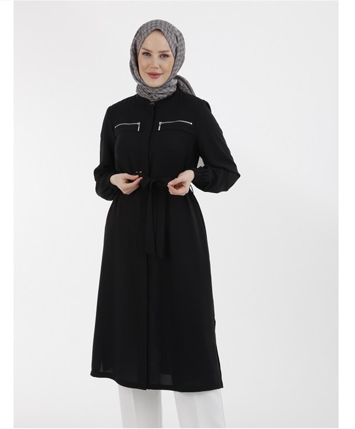 23YT416 Armine Trend Tunik Siyah