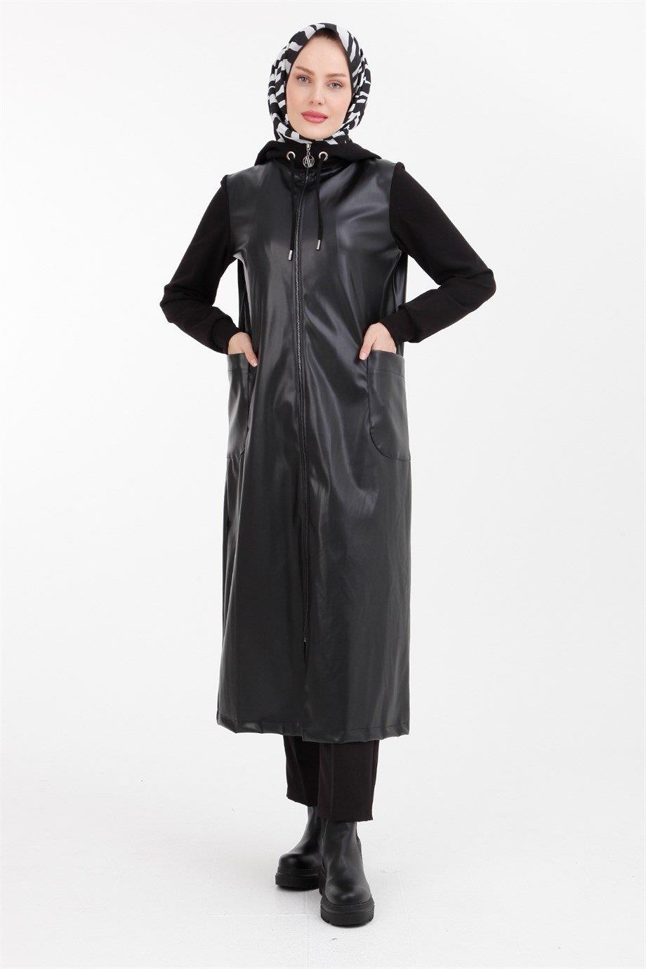 22KT501 Armine Trend Deri Kap Siyah