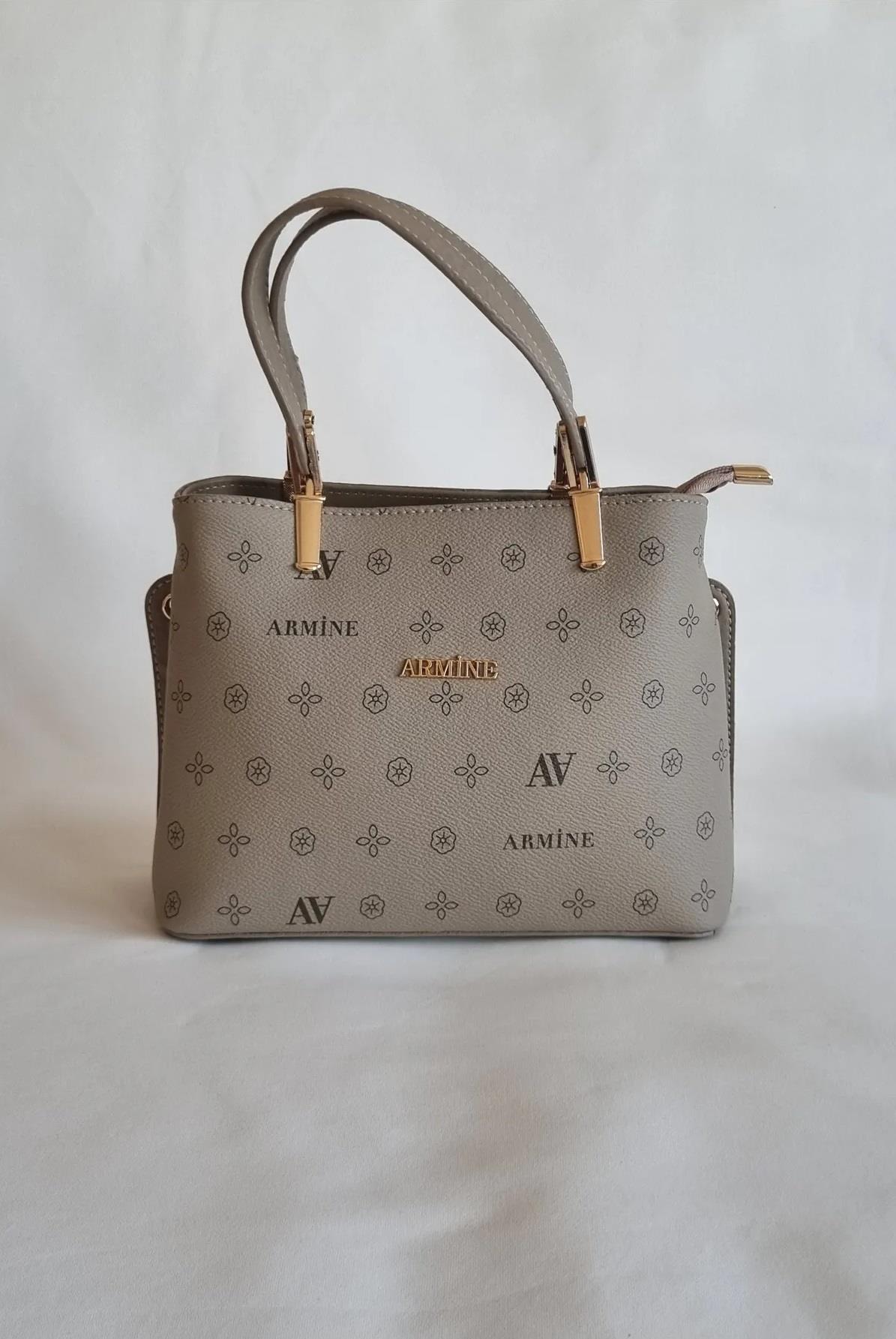 Armine 351 Bayan Çanta Vizon Baskılı