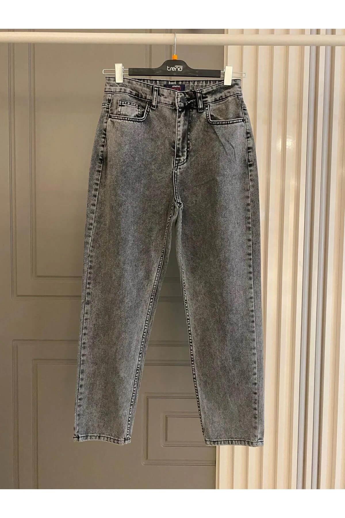 Armine TREND Dar Paça Bilek Boy Kot Pantolon Gri 24YTD202