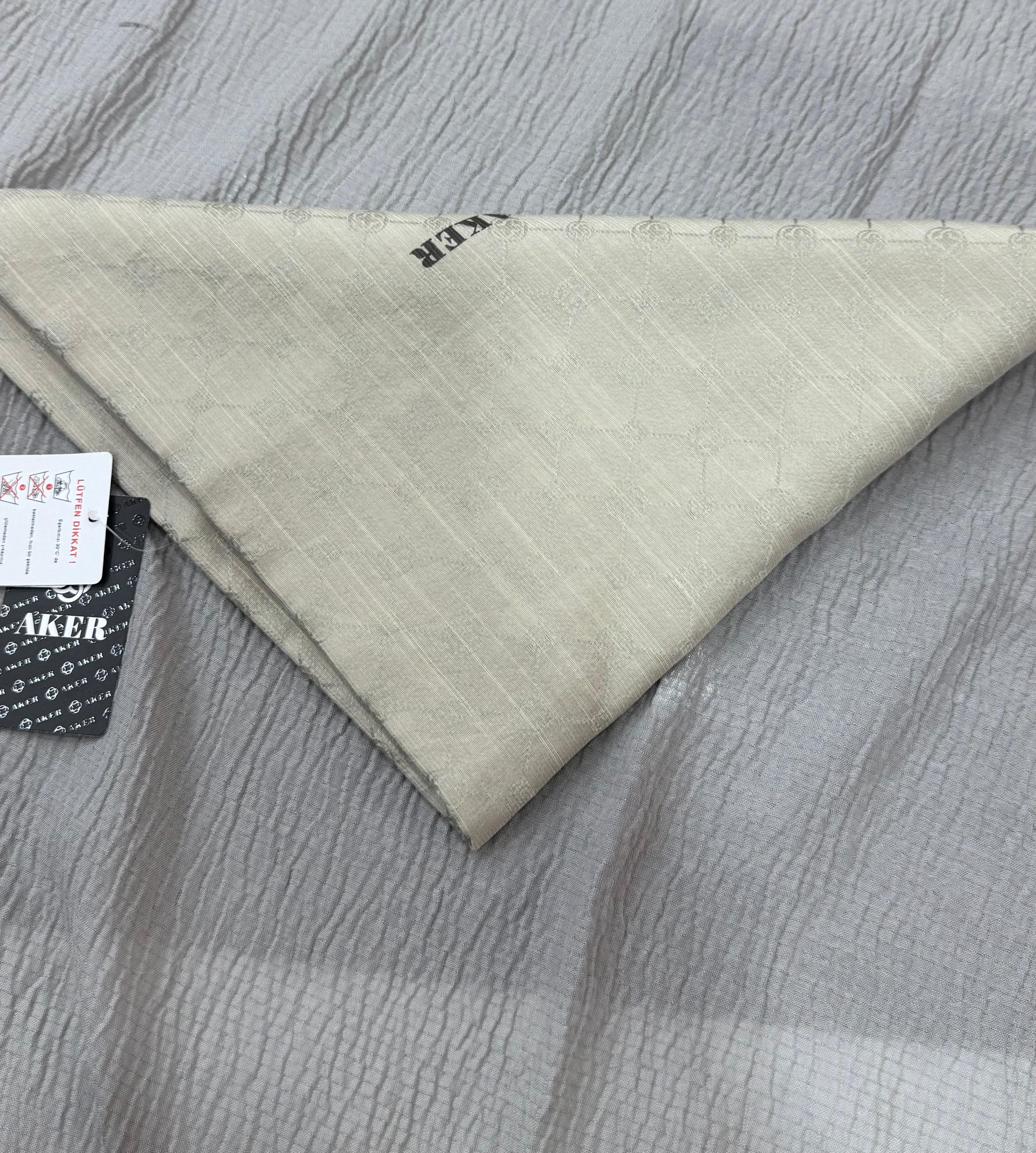 Aker Logolu İpek Koton Jakar Eşarp 7071798 - 933