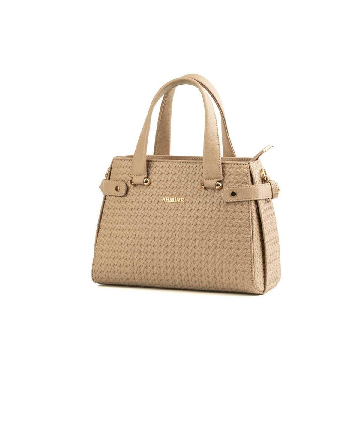 Armine 172 Bayan Çanta Vizon Örgü