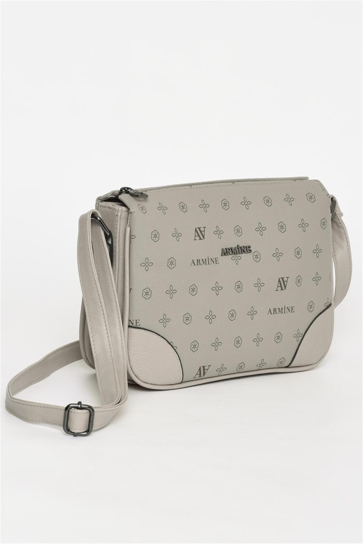 Armine 305 Bayan Çanta Vizon Baskılı